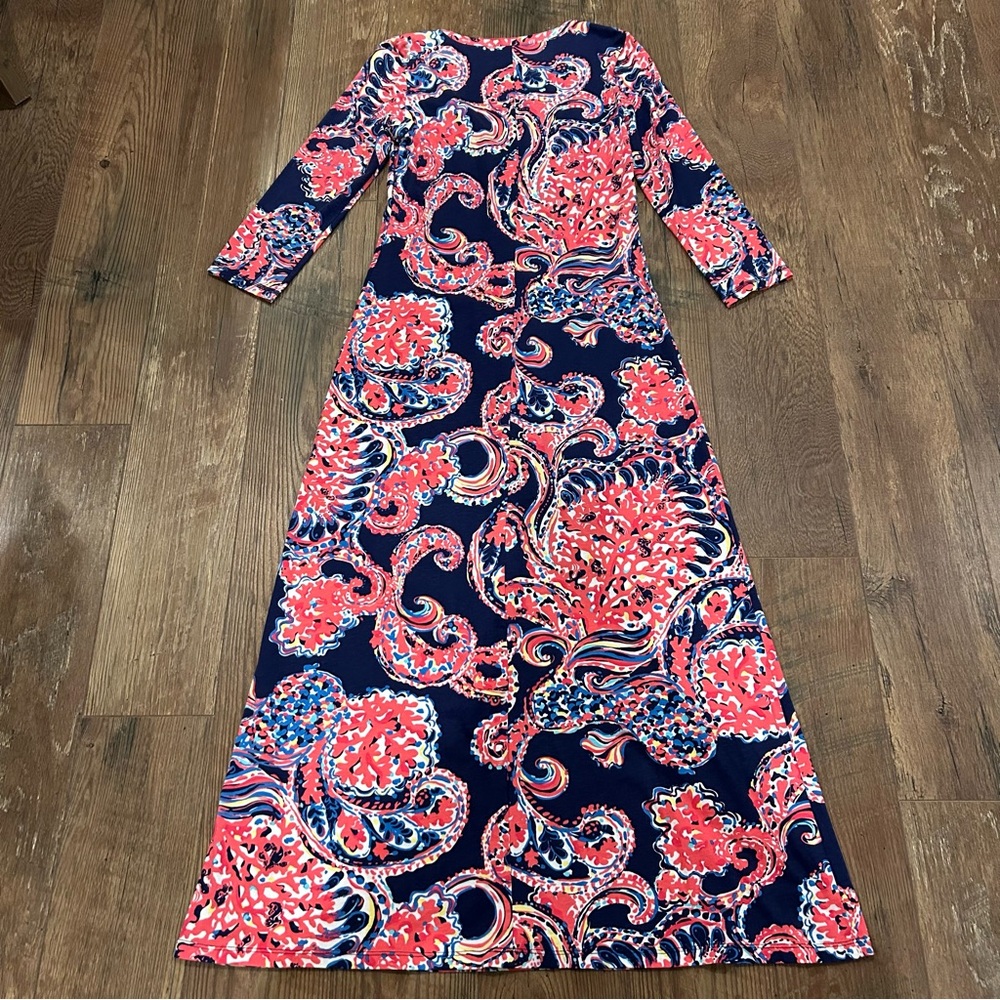 Lilly Pulitzer Alessia Maxi Dress For The Halibut Medium - Picture 3 of 10